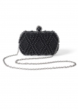 Venus Beaded Clutch And Crossbody in Black Multi