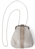 Venus Allover Rhinestone Handbag in Silver