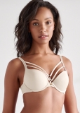 Venus Pearl By Venus? Strappy Plunge Bra, Any 2/$75 in Whisper