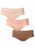 Venus Savory Spices Pearl By Venus? Lace Trim Hipster 3 Pack