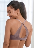 Venus Pearl By Venus? Lace Back Wireless Bra, Any 2/$75 in Evening Mauve
