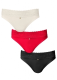 Venus Perfect Passion Pearl by VENUS? Lace Trim Bikini 3 Pack