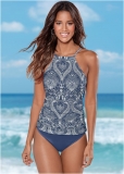 Venus Classic Hipster Mid-Rise Bottom Bikini - Denim Blue