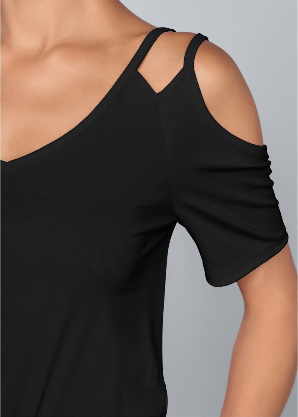 Venus Cold-Shoulder Jumpsuit in Black