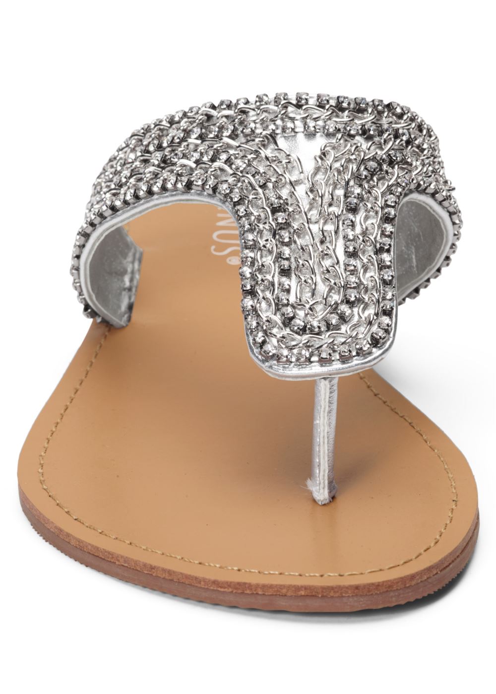 Venus Rhinestone Flats in Silver