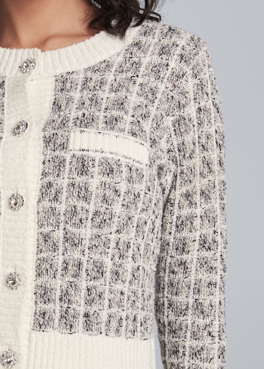 Venus Boucle Skirt Set - Grey Multi