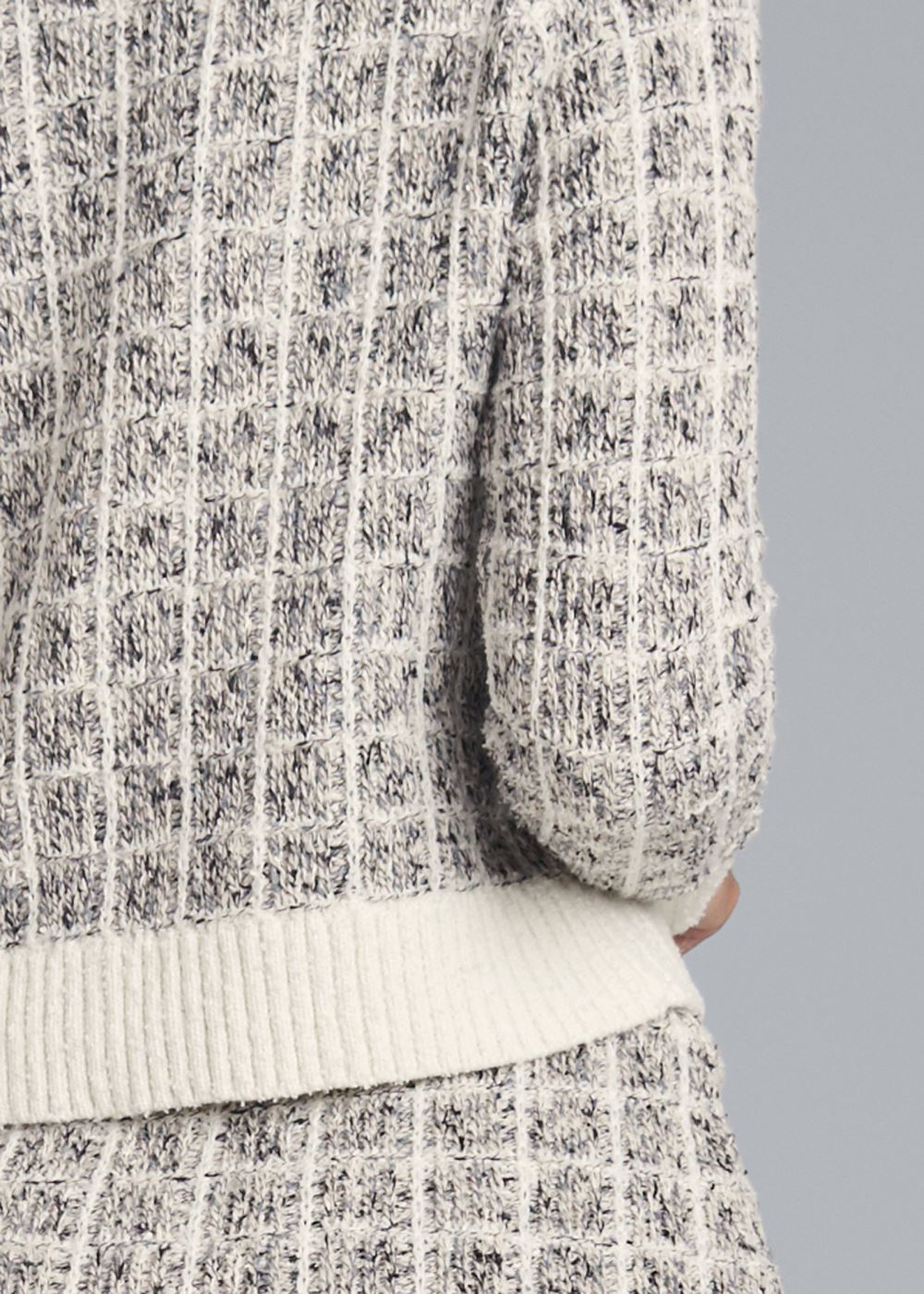Venus Boucle Skirt Set - Grey Multi