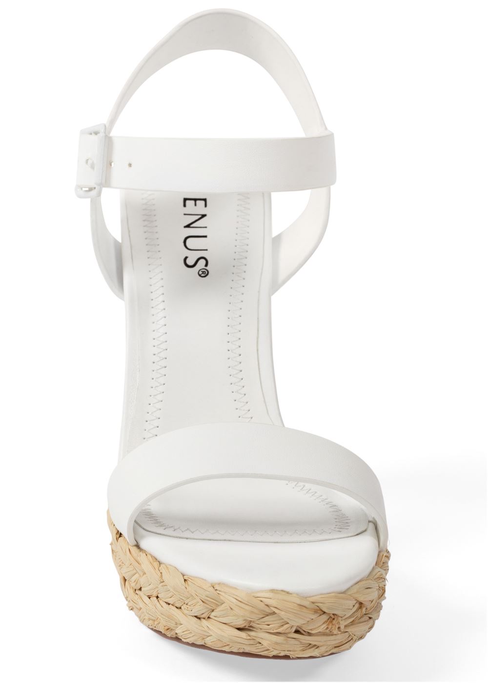 Venus Espadrille Platform Heels in White