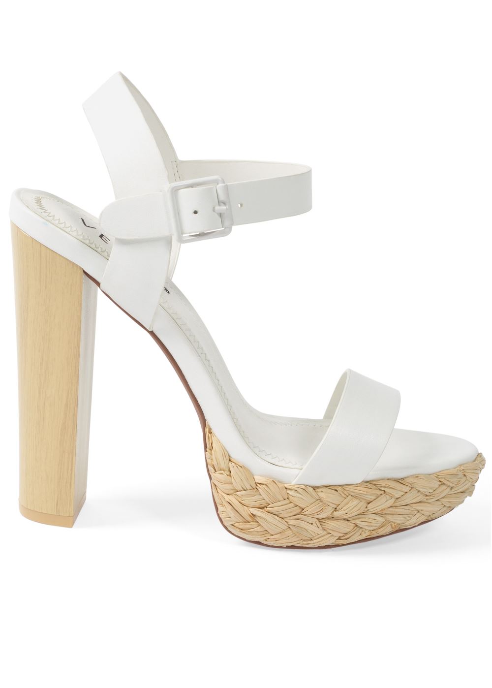 Venus Espadrille Platform Heels in White
