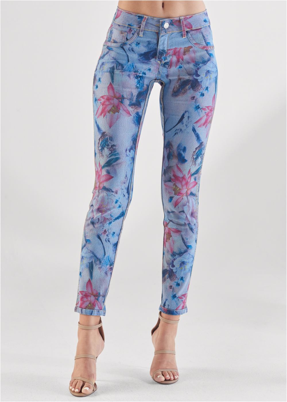 Venus Reversible Jeans in Pink Floral