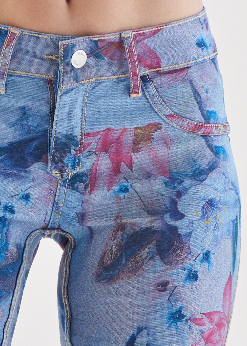 Venus Reversible Jeans in Pink Floral