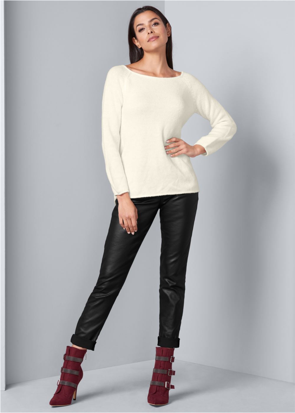 Venus VENUS | Bow Detail Sweater in Off White
