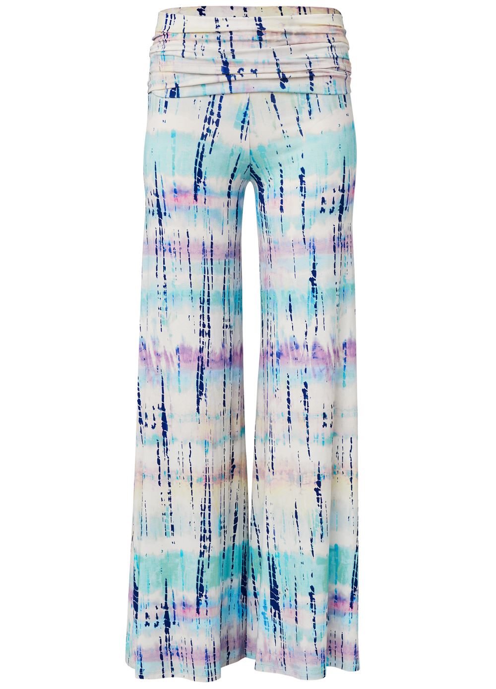 Venus White Multi TIE DYE FOLD OVER PANTS