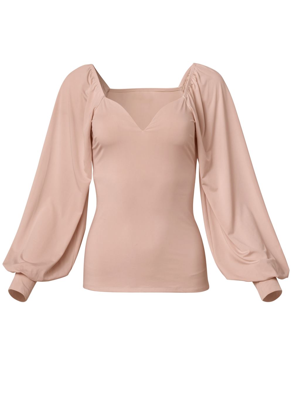 Venus Shape Embrace Long Sleeve Top in Dusty Rose