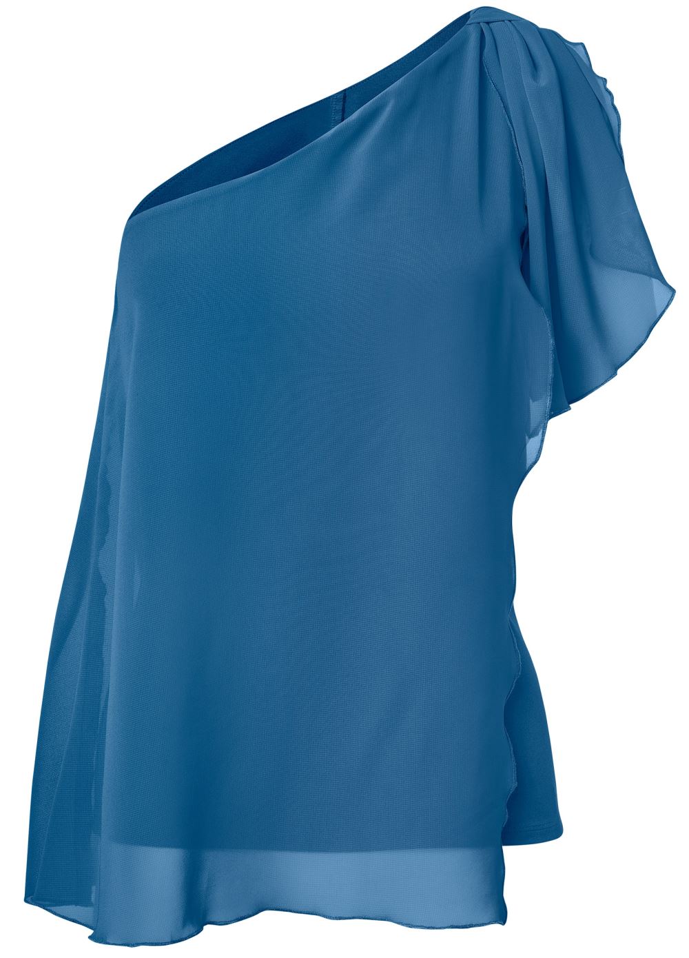 Venus Chiffon Bow Top in Blue