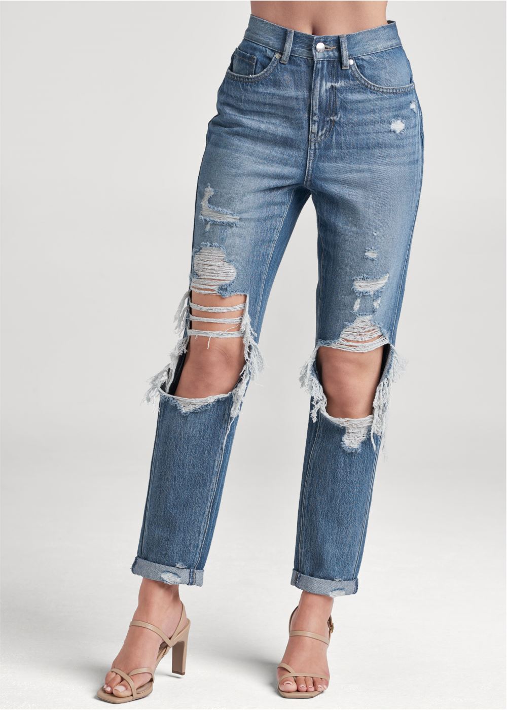 Venus New Vintage Boyfriend Jeans in Medium Wash