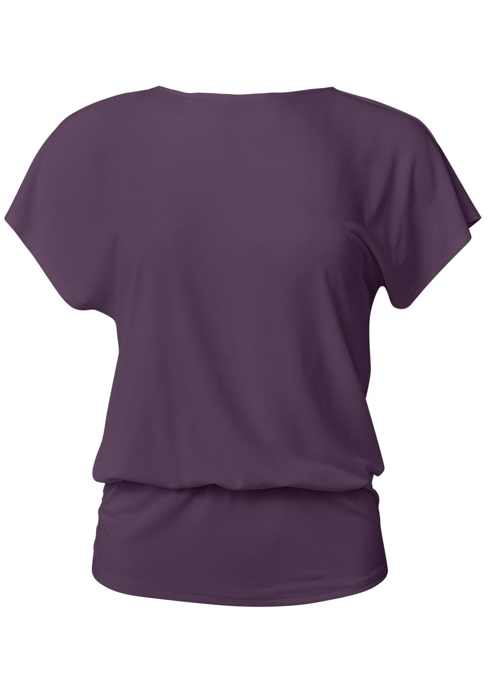 Venus Bow Detail Top in Dark Wine
