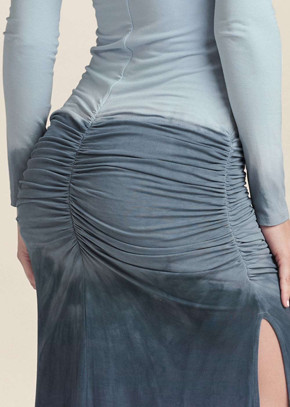Venus Strappy Ombre Maxi Dress - Blue Multi