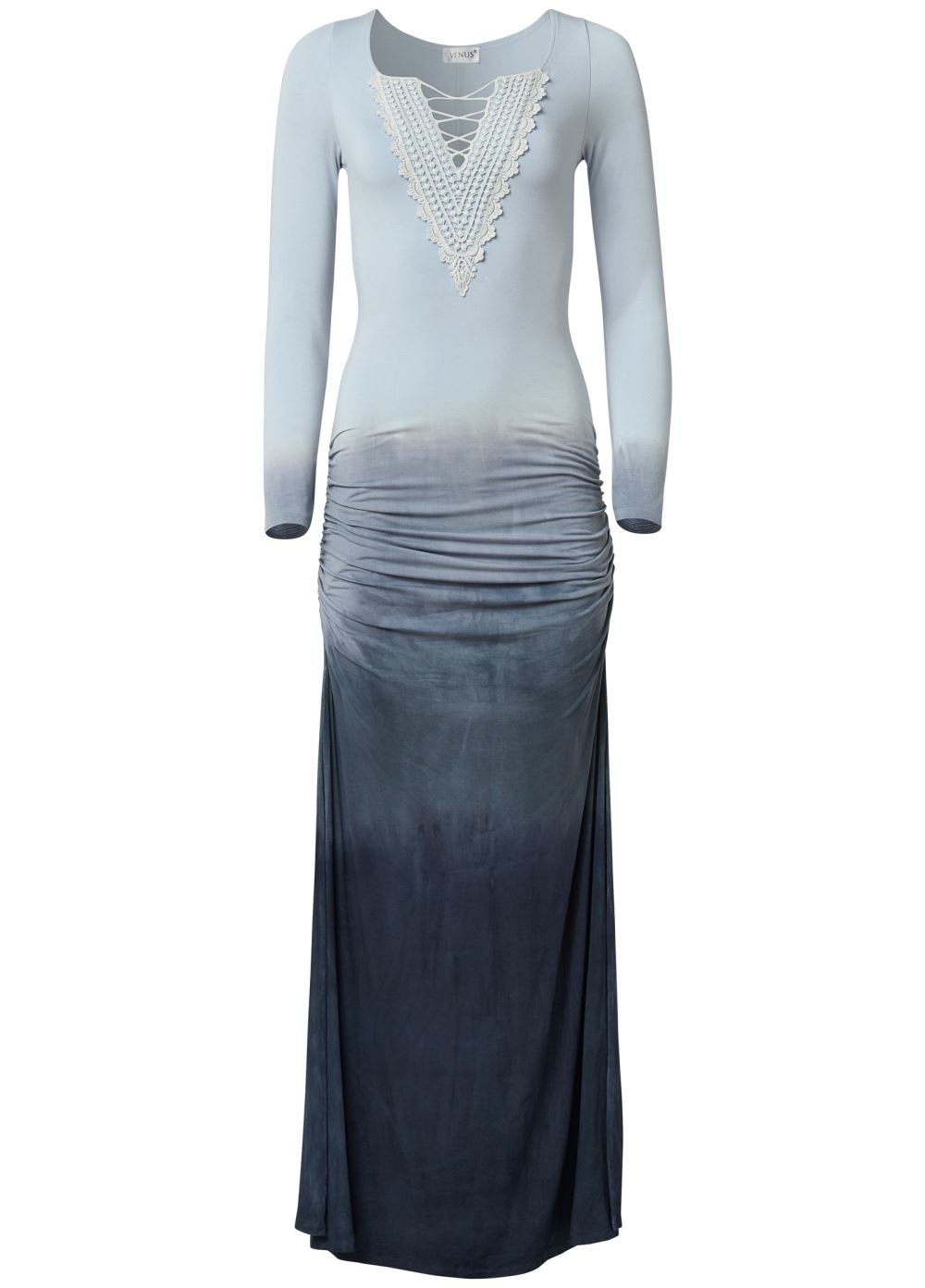 Venus Strappy Ombre Maxi Dress - Blue Multi