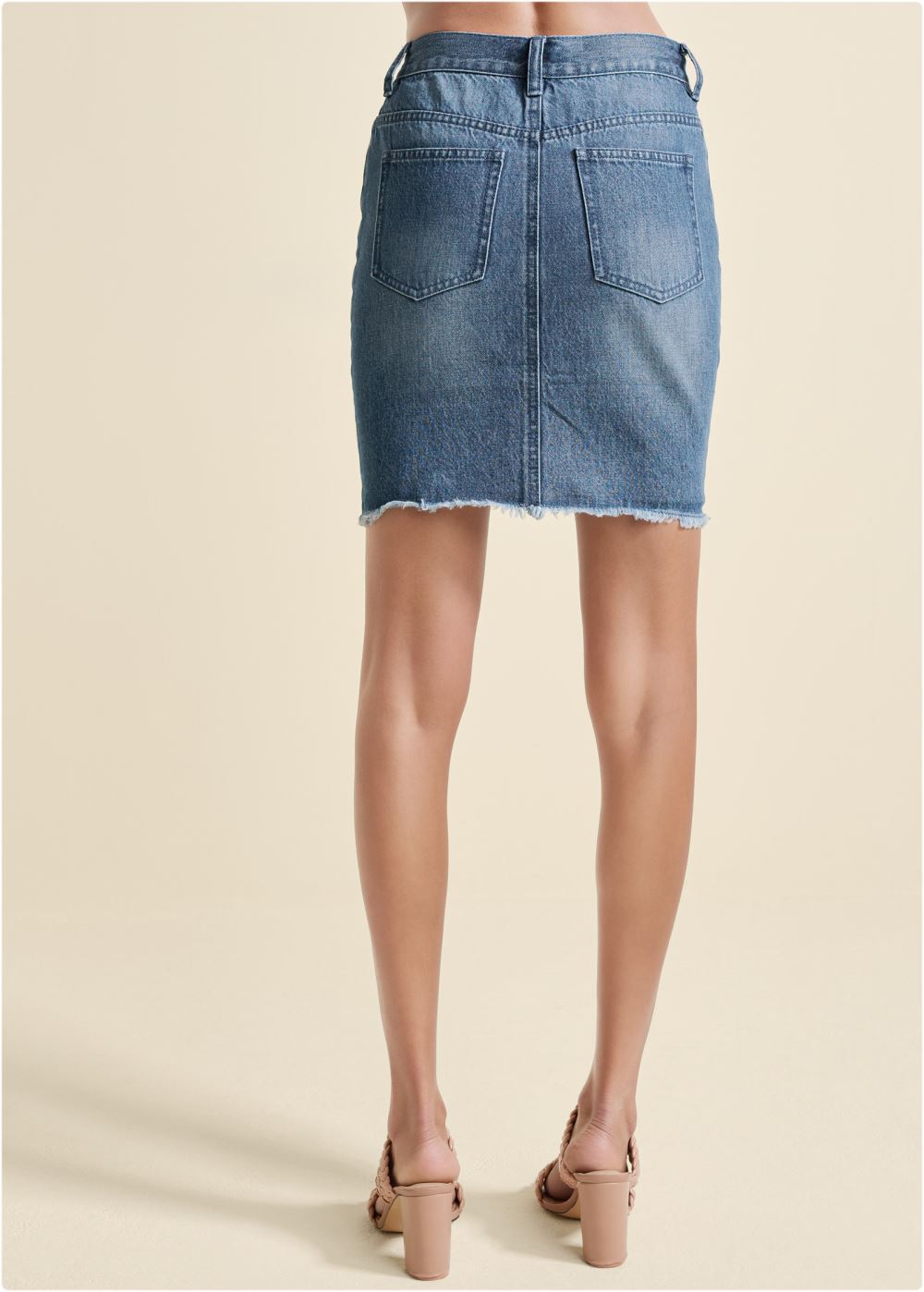 Venus Medium Wash DENIM MINI SKIRT