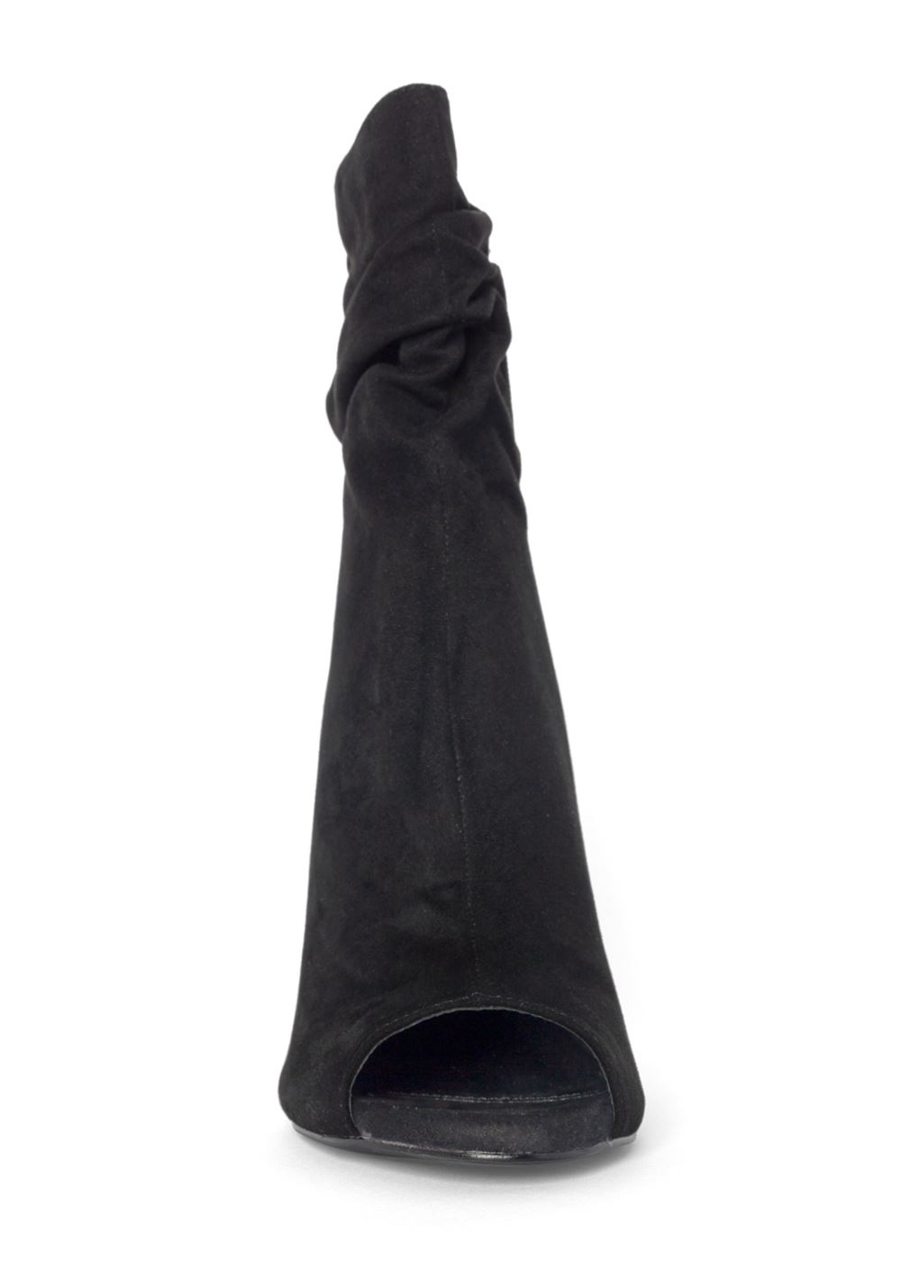 Venus Peep Toe Booties in Black