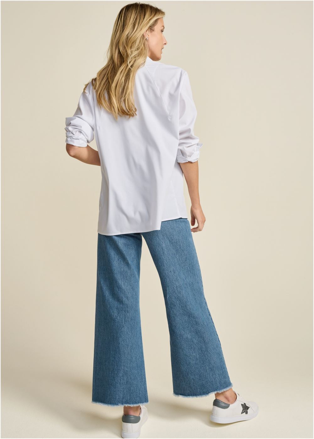 Venus Soft Button-Down Shirt in White
