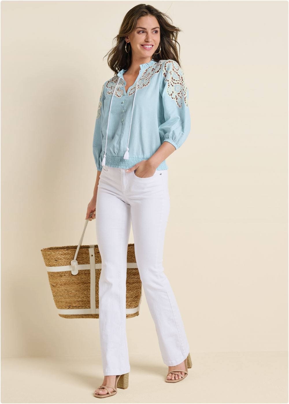 Venus Braided Straw Bag in Natural