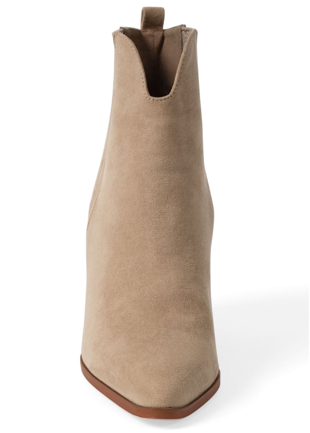 Venus Western Block Heel Booties in Natural