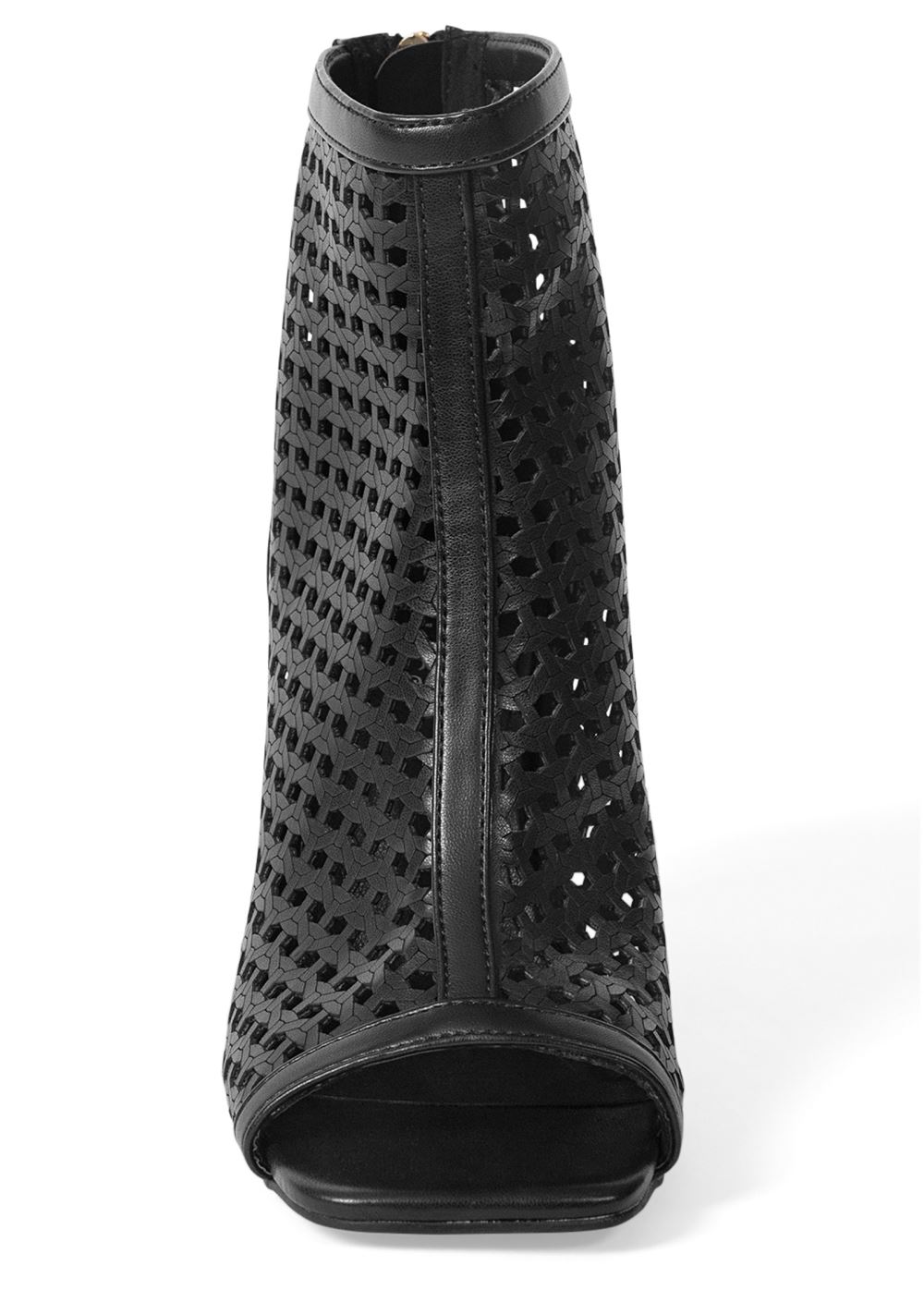 Venus Perforated Booties in Black