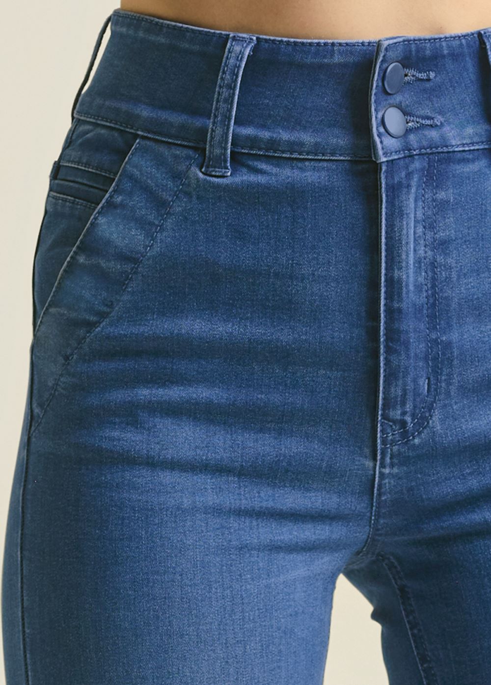 Venus Dark Wash HIGH-WAIST FLARE JEANS