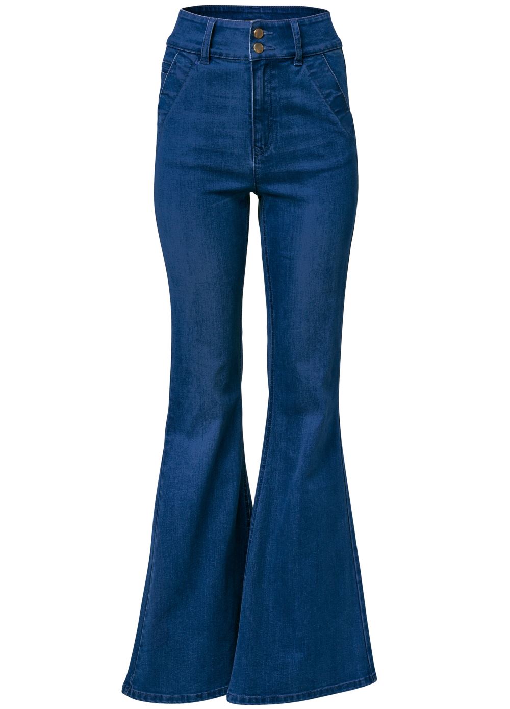 Venus High-Waist Flare Jeans in Dark Wash