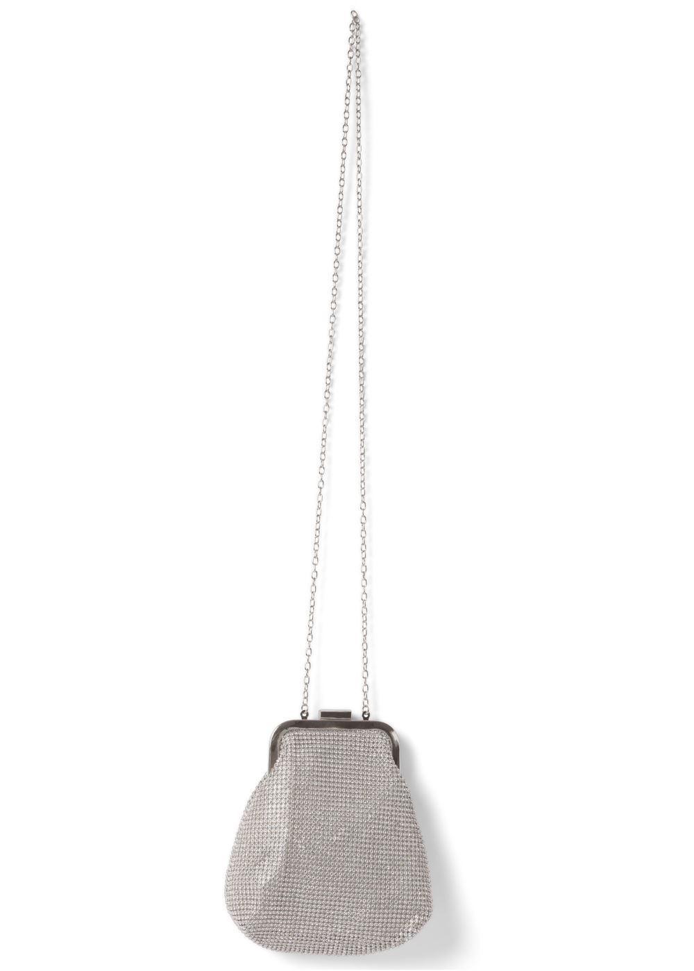 Venus Allover Rhinestone Handbag in Silver