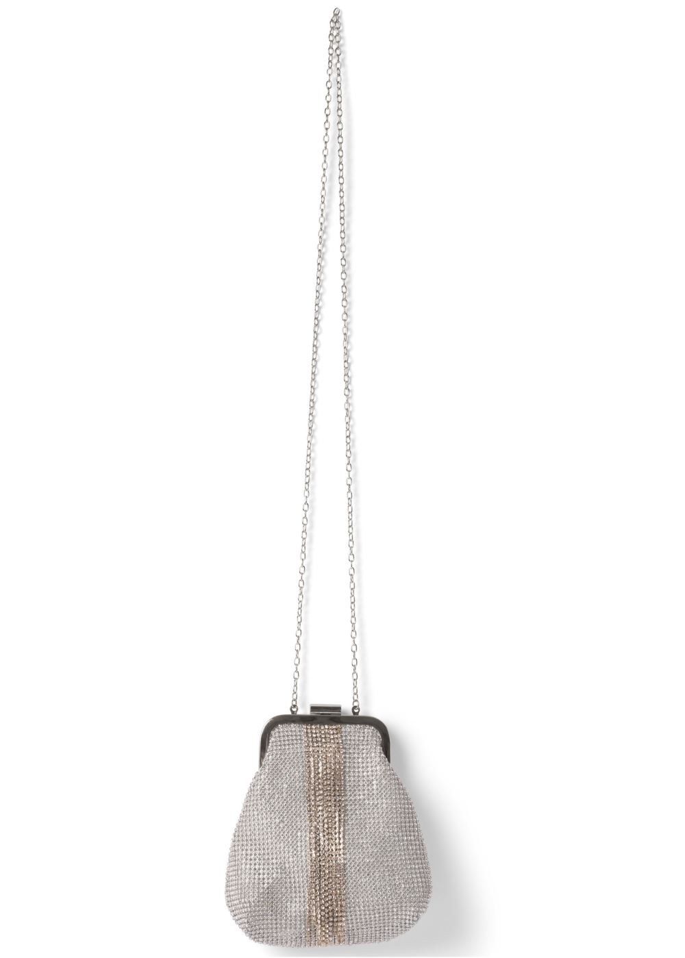 Venus Allover Rhinestone Handbag in Silver