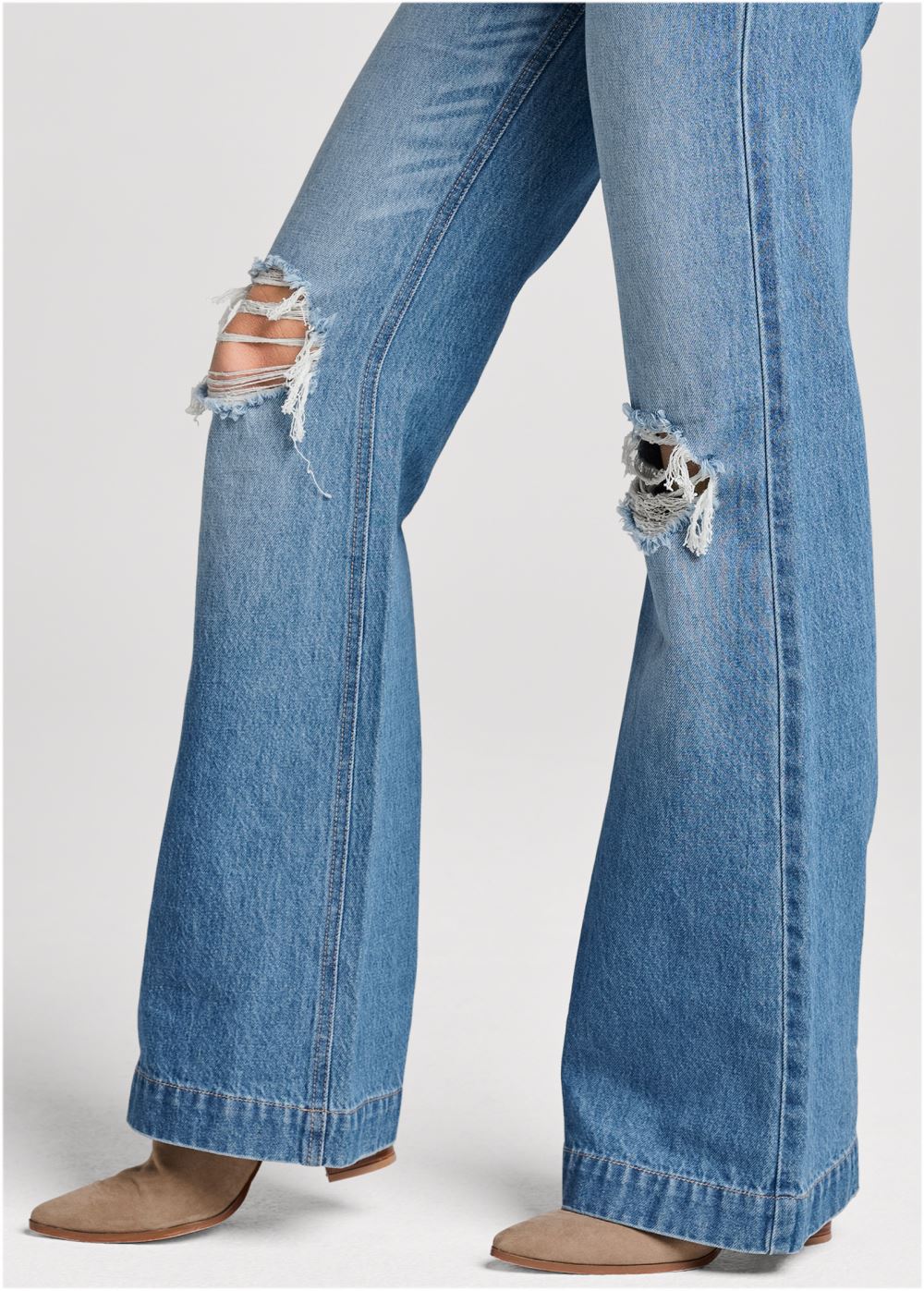 Venus Medium Wash New Vintage Wide Leg Jeans
