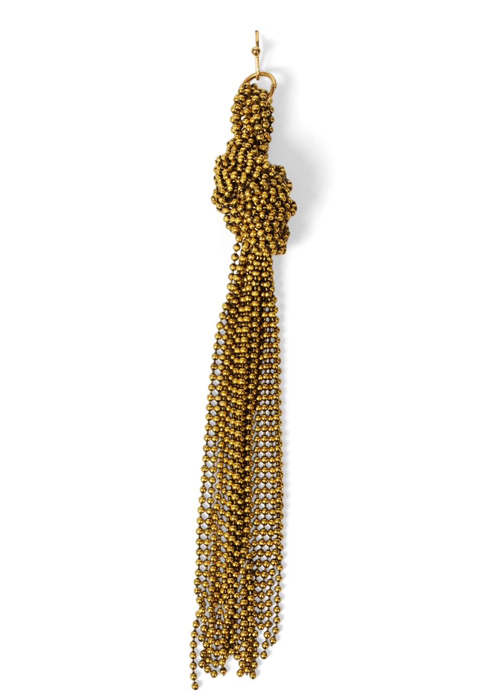 Venus Waterfall Beaded Earrings in Gold Multi