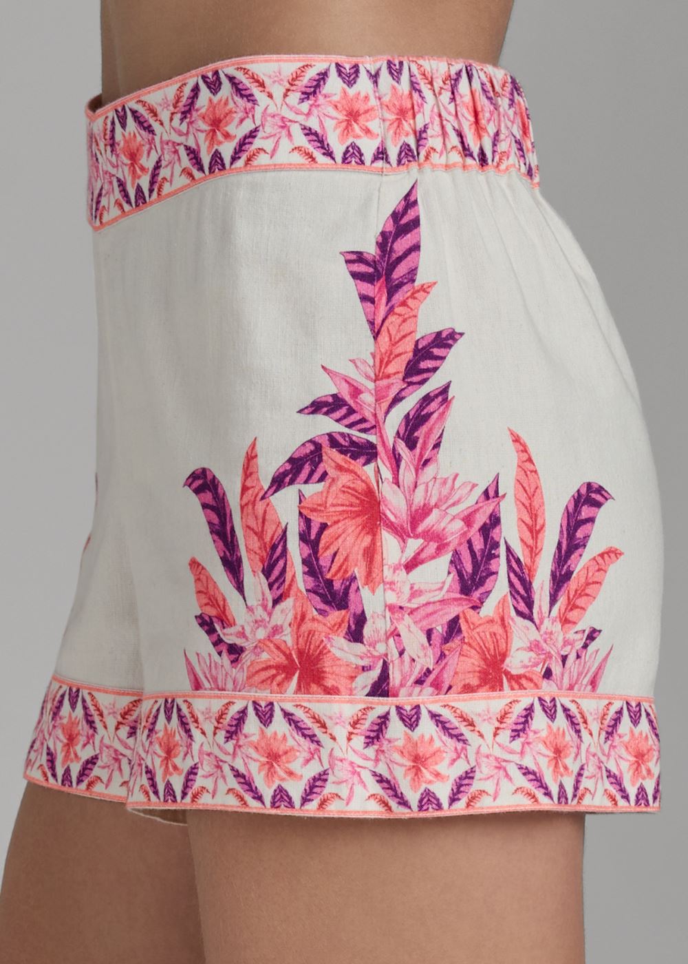 Venus Strawberry Floral Shorts - Pink Multi