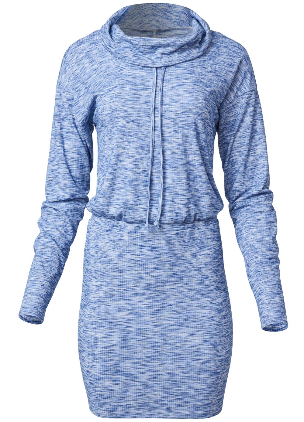 Venus Space Dye Rib Knit Dress - Blue Multi
