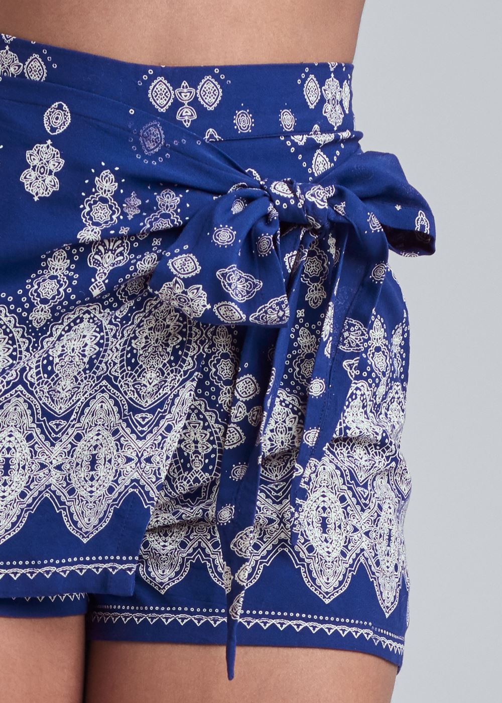 Venus Bandana Print Skort - Blue Multi