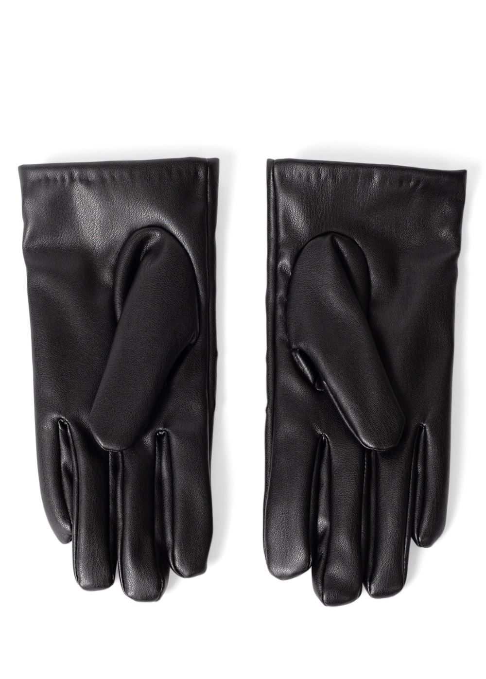 Venus Faux-Leather Studded Gloves in Black Multi