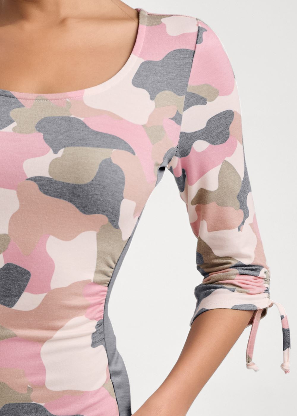 Venus Camo Color Block Dress - Brown Multi