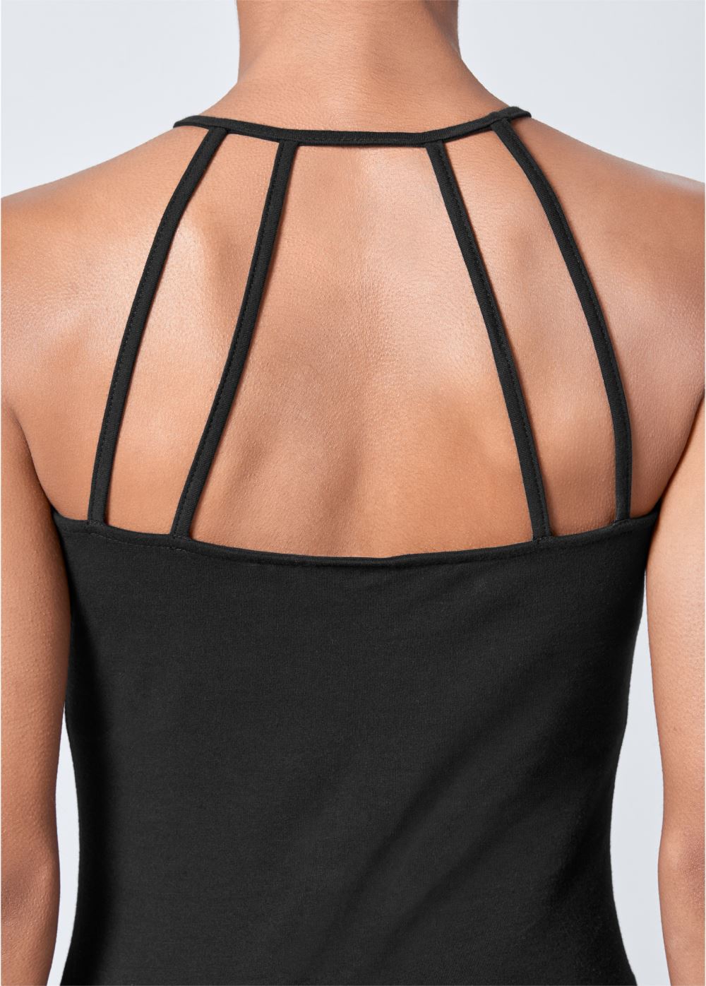 Venus Strappy Detail Top in Black