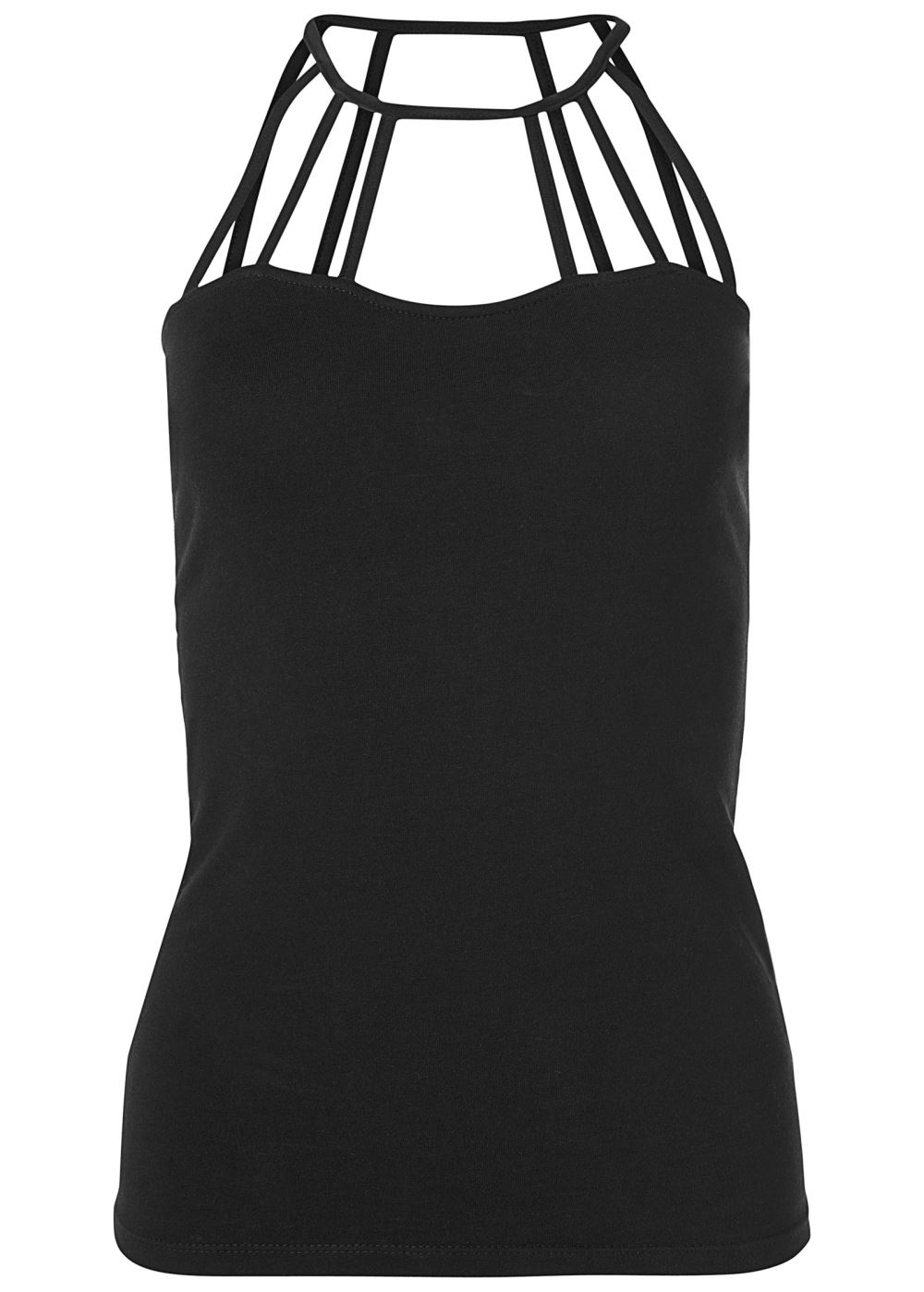 Venus Strappy Detail Top in Black