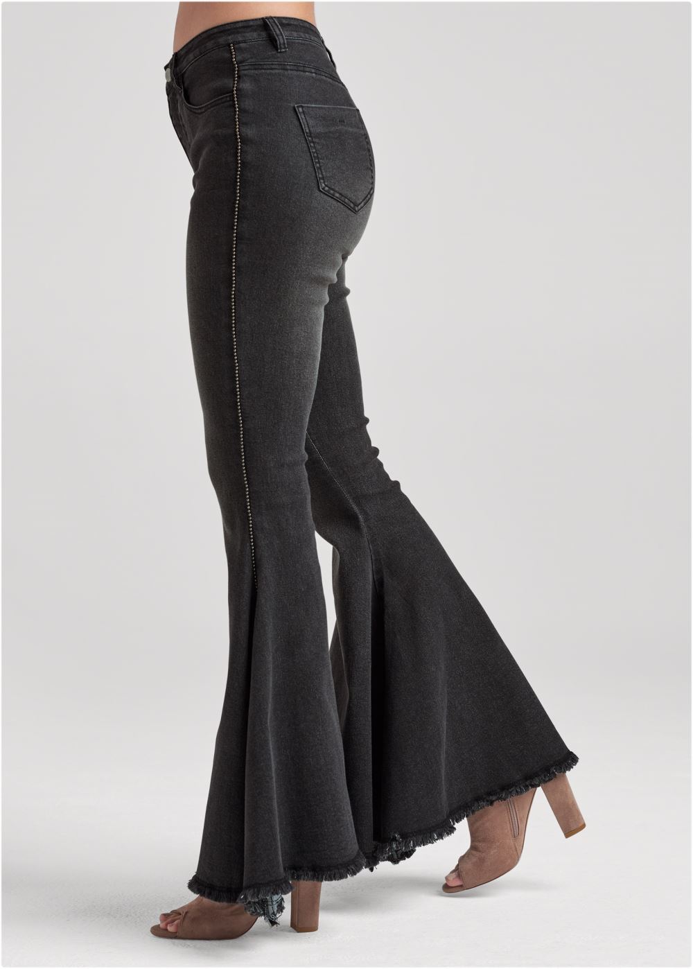 Venus Black Denim EXTREME FLARE JEANS