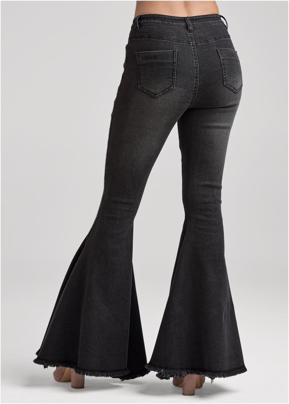 Venus Black Denim EXTREME FLARE JEANS