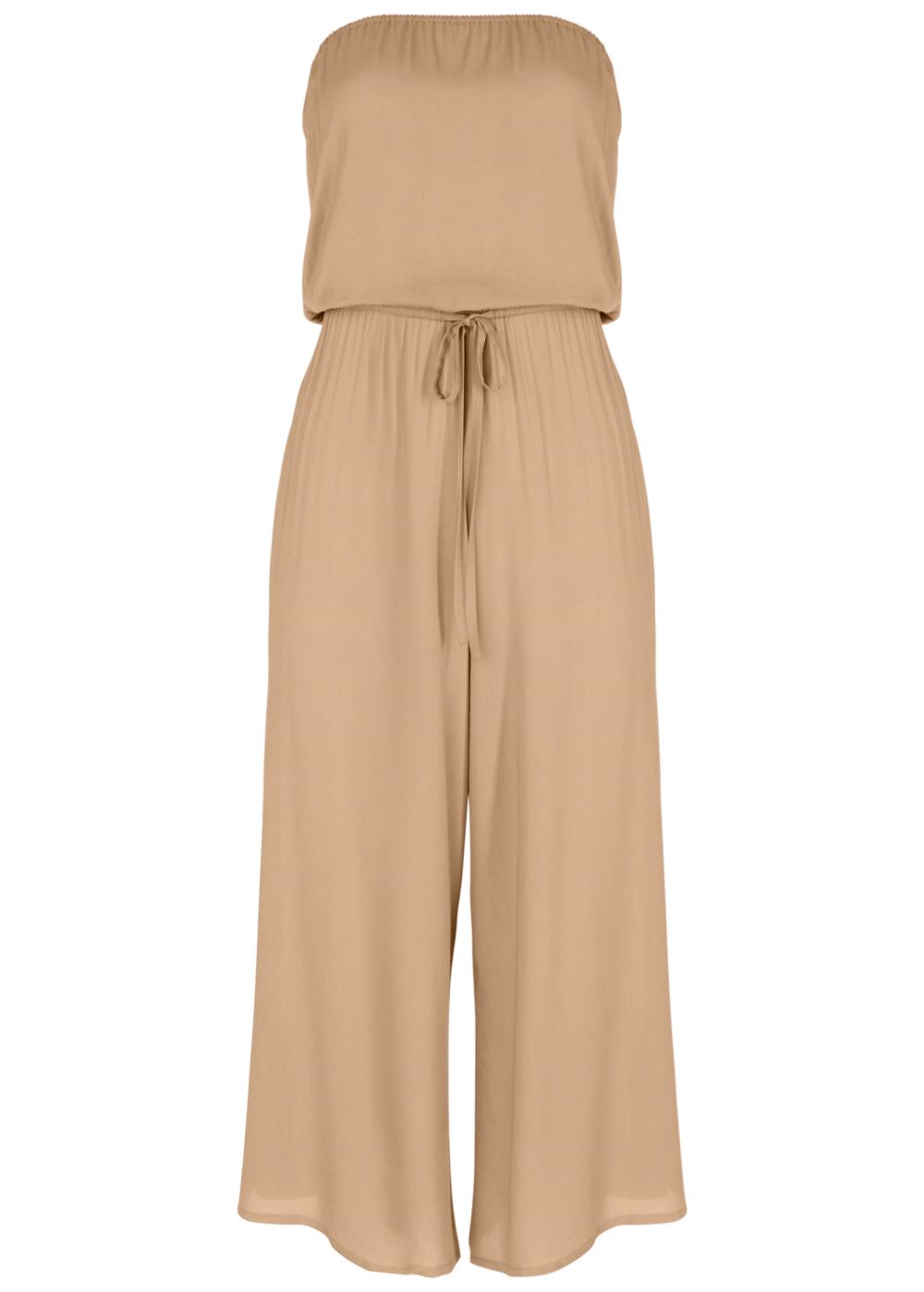 Venus Strapless Jumpsuit in Blush