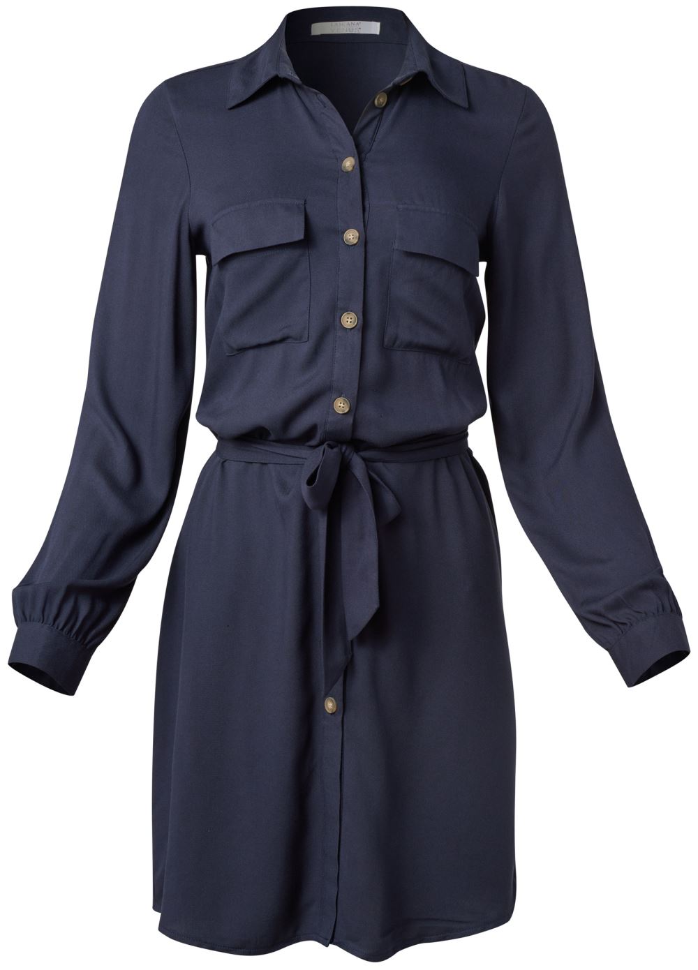 Venus Button Down Dress - Navy