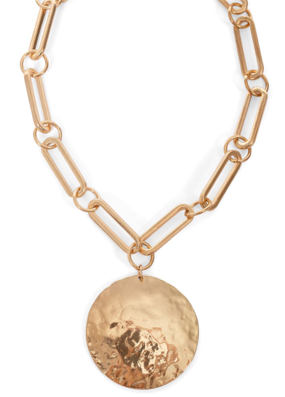 Venus Medallion Necklace in Gold