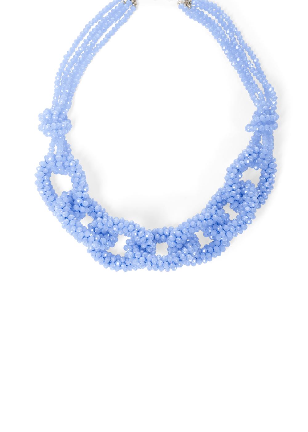 Venus Cluster Jewel Necklace in Blue