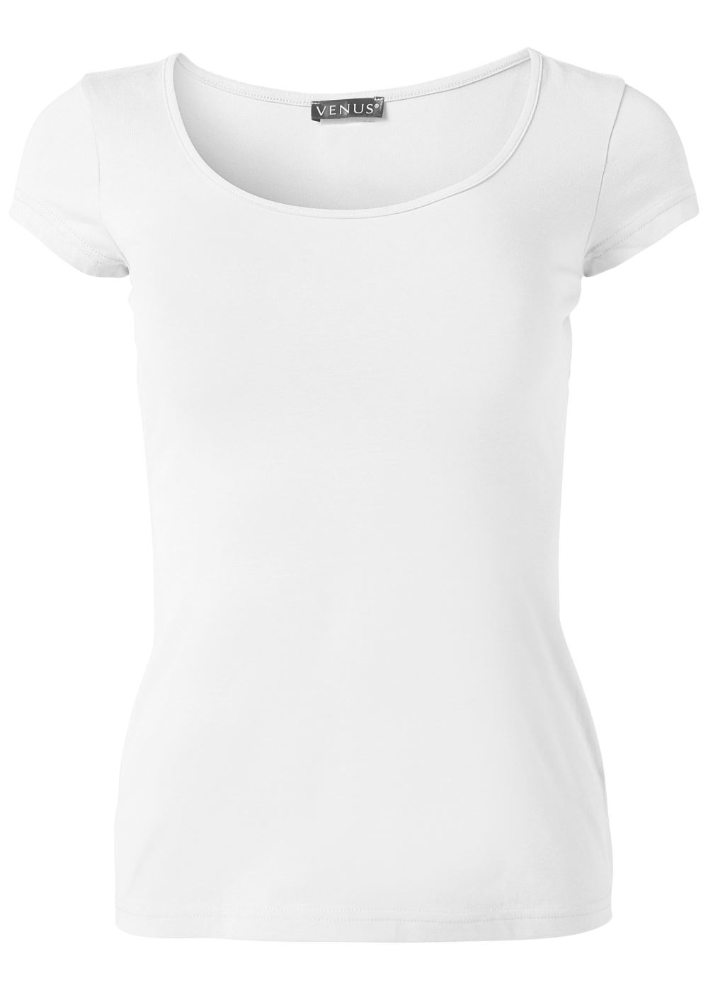 Venus Square Neck Top in White