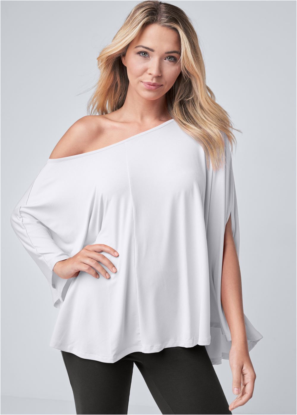 Venus Asymmetrical Top in White